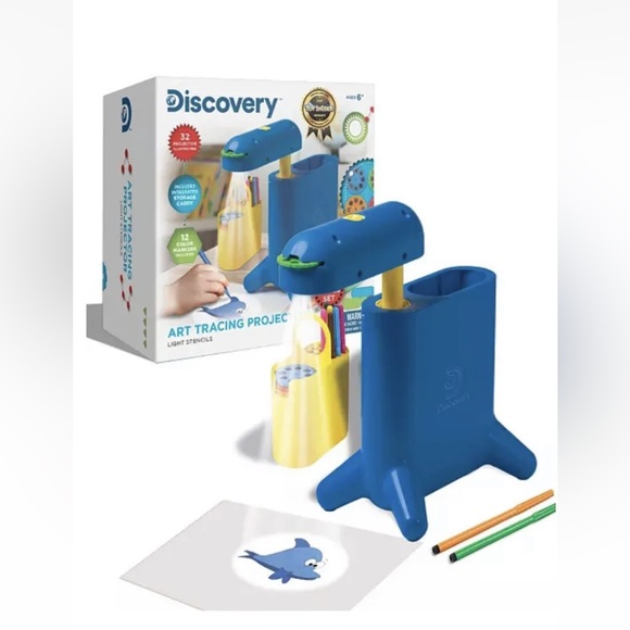 Discovery Toys Discovery Kidsart Tracing Projector Kit Set Of 44
